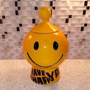 Vintage McCoy Smiley Face Cookie Jar